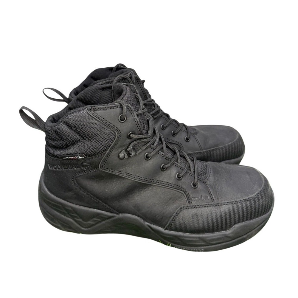 Wolverine Proshift LX EnergyBound 6-inch Black Work Boots Sz Mens 11 Extra Wide